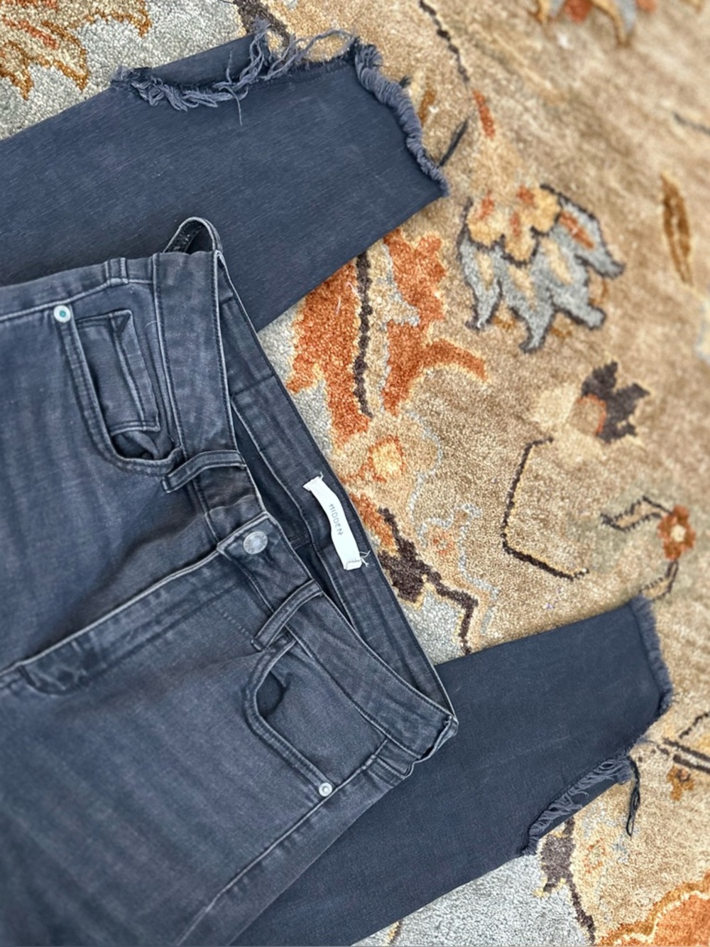 Hidden Black Distressed Slim Jeans